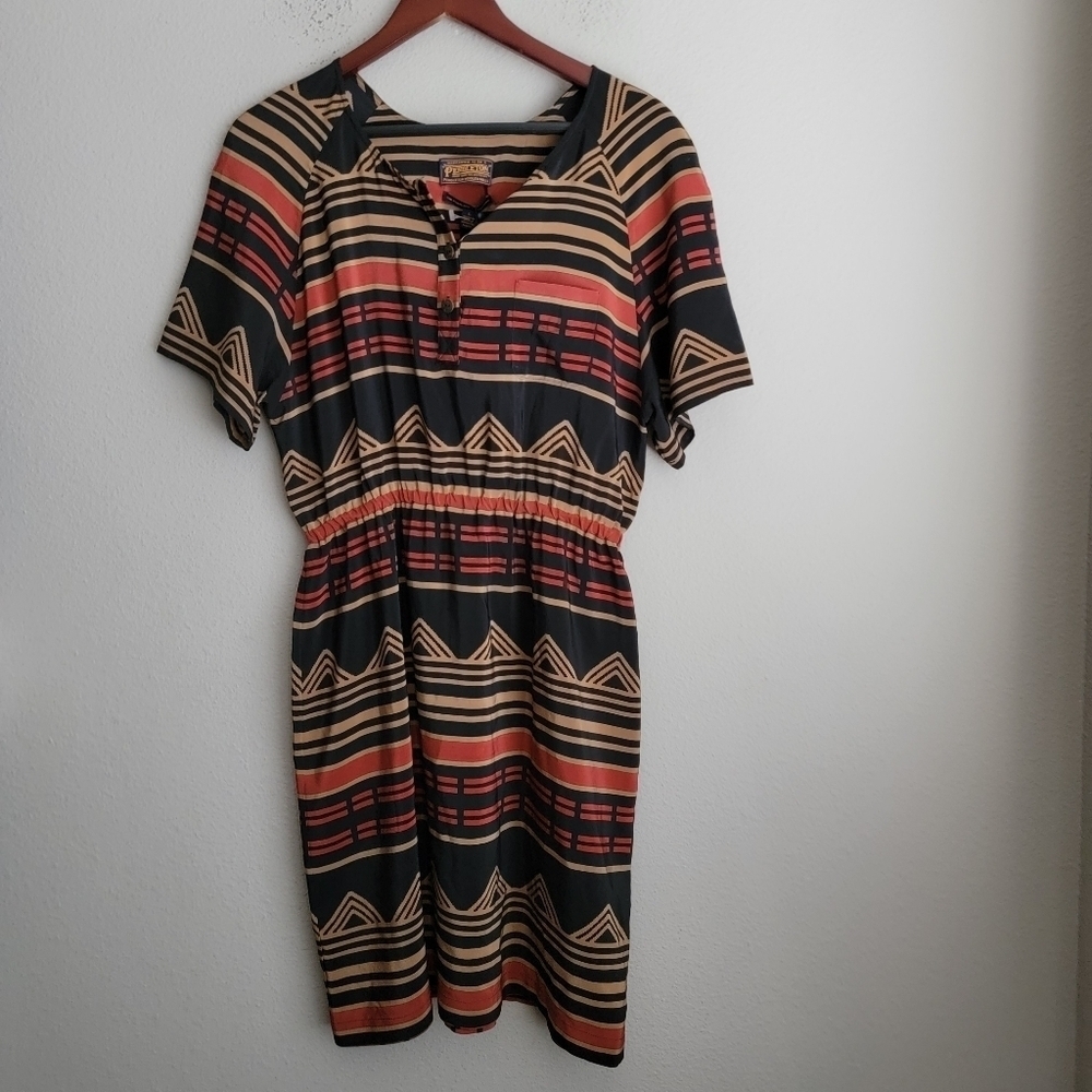 Pendleton Portland Collection Nesika Silk Dress size L NWT